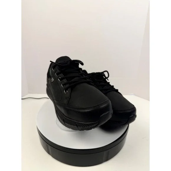 Xelero Men's Black Leather Arch Support Walking Performance Sneakers9 4E Wide